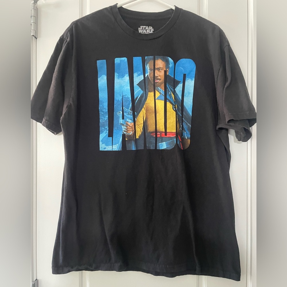 ✨ 3/$25 ✨ Star Wars Lando MAD Engine Black and Blue Short Sleeve Tee